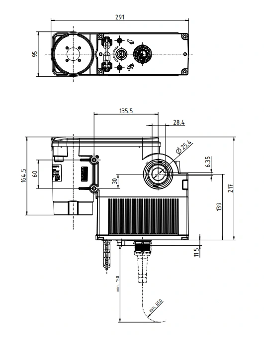 GfA Elektromaten SE 8.60 SK 230/400V DES - samostatný pohon